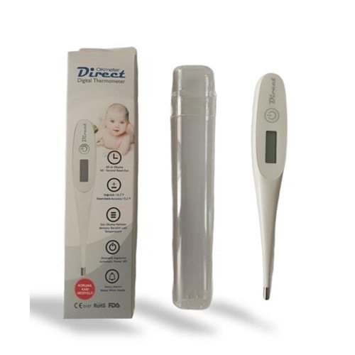 OKMETER DİRECT DİGİTAL ATEŞ ÖLÇER KORUMA KABI HEDİYELİ BEDEN DERECELİ