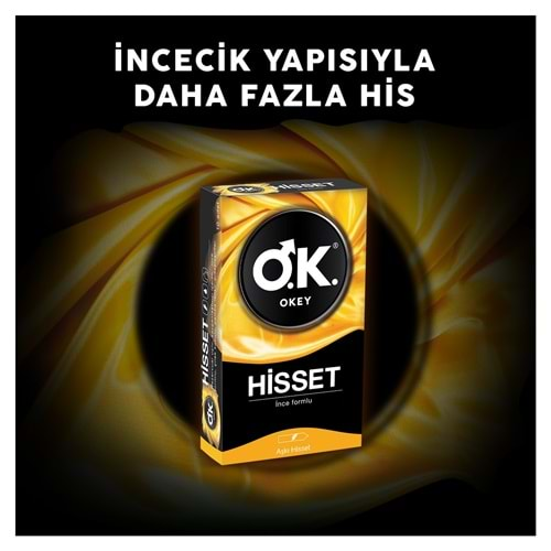 OKEY PREZERVATİF HİSSET İNCE FORMLU 10 LU