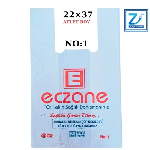 ECZANE POŞETİ 22*37 ATLET BOY 10 KG NO: 1