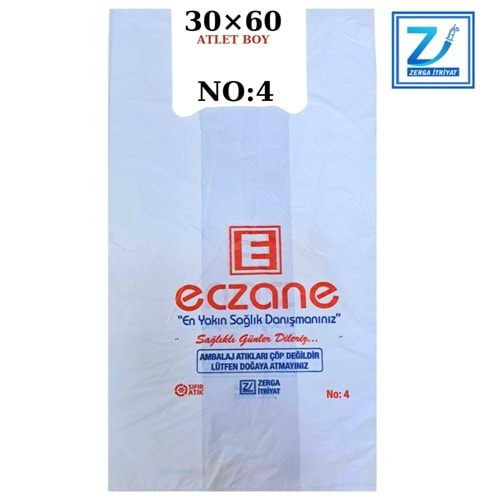 ECZANE POŞETİ 30*60 ATLET BOY 10 KG NO: 4