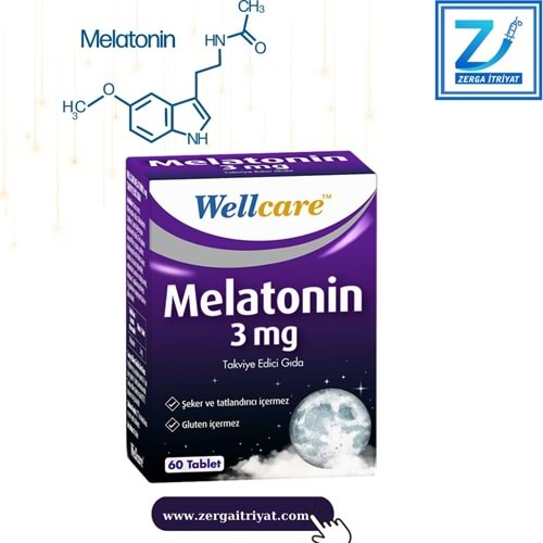 WELLCARE MELATONİN 3 MG 60 TABLET