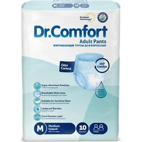 DR.COMFORT KÜLOTLU HASTA BEZİ 10 LU MEDİUM BEDEN