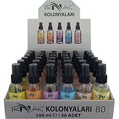 IRMAK KOLONYA 100 ML 36 ADET STAND