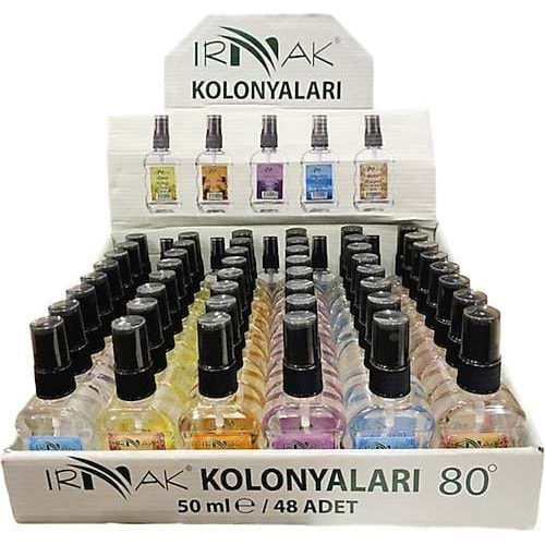 IRMAK KOLONYA 50 ML 48 ADET STAND