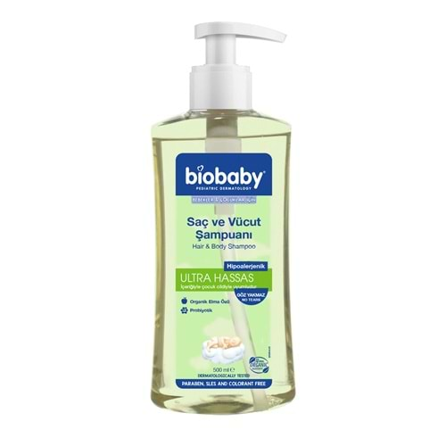 BİOBABY SAÇ VE VÜCUT ŞAMPUANI 500 ML