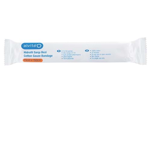 ALVİTA SARGI BEZİ 10 CM*1,5 M 25 ADET