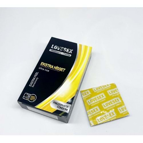 LOVESEX PREZERVATİF 10 LU EKSTRA HİSSET ( ULTRA İNCE )