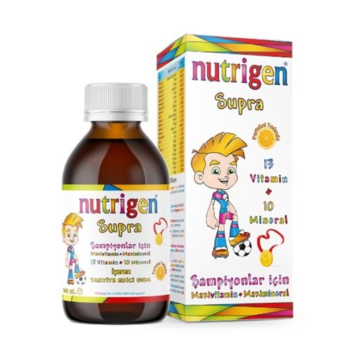 NUTRİGEN SUPRA 200 ML ŞURUP PORTAKAL AROMALI