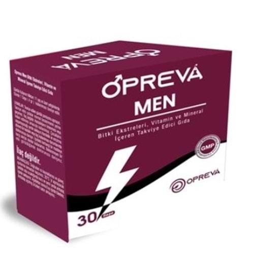 OPREVA MEN L-ARJİNİN L-KARNİTİN GİNSENG EPİMEDİUM İÇEREN 30 ŞAŞE ( BİTKİSEL MİNERALLER İÇERİR )