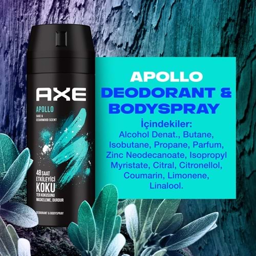 AXE SPREY DEODORANT APOLLO 150 ML ( BAY )