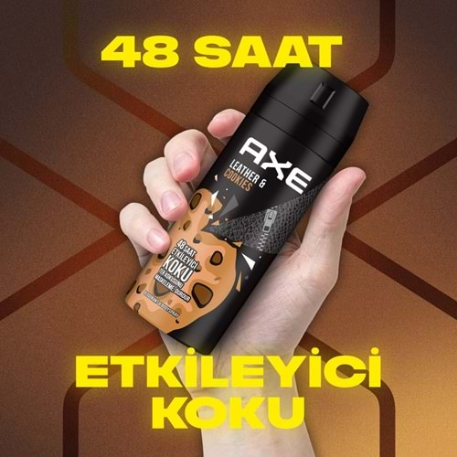 AXE SPREY DEODORANT LEATHER & COOKIES 150 ML ( BAY )