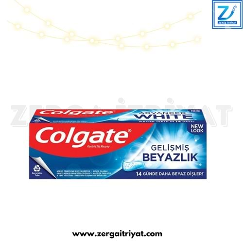 COLGATE DİŞ MACUNU GELİŞMİŞ BEYAZLIK 50 ML