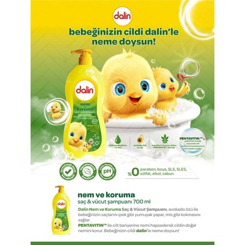 DALİN BEBEK ŞAMPUANI NEM VE KORUMA 700 ML