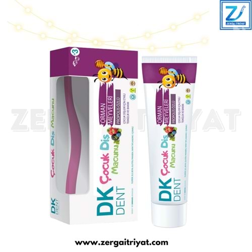 DK DENT ÇOCUK DİŞ MACUNU+FIRÇA 50 ML ORMAN MEYVELERİ