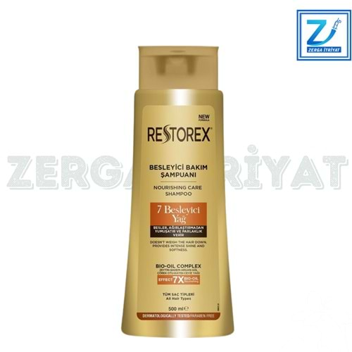 RESTOREX 7 BESLEYİCİ YAĞ İÇEREN BESLEYİCİ BAKIM ŞAMPUANI 500 ML