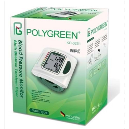 POLYGREEN BİLEKTEN ÖLÇER TANSİYON ALETİ HAFIZALI KP-6261