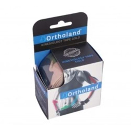 ORTHOLAND KİNESİO TAPE GOLD AĞRI BANDI 5 CM X 5 M - YEŞİL KAMUFLAJ