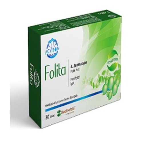 FOLİTA METILFOLAT VE İYOT İCEREN 30 TABLET