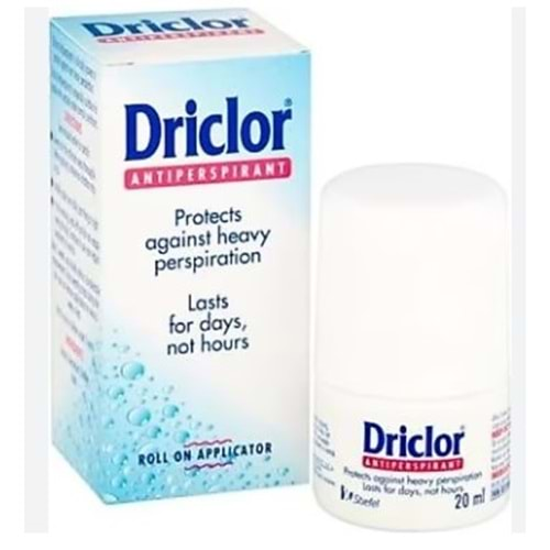 DRİCLOR ROLL - ON 20 ML ( TERLEMEYE KARŞI )