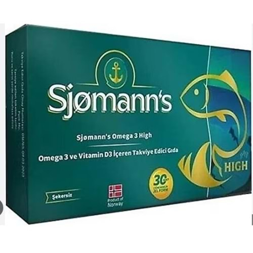 SJOMANN'S FİSHOİL OMEGA-3 ÇİGNENEBİLİR 30 JEL TABLET