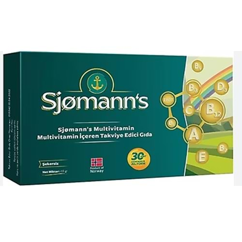 SJOMANN'S MULTİVİTAMİN ÇİGNENEBİLİR 30 JEL TABLET