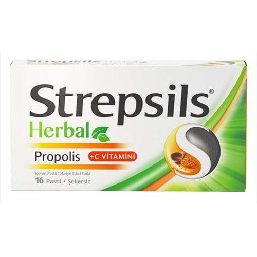 STREPSİLS HERBAL PROPOLİS 16 PASTİL