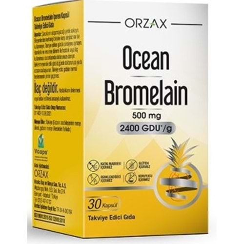 OCEAN BROMELAİN 500 MG 30 KAPSÜL