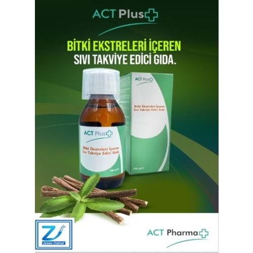 ACT PLUS BİTKİSEL ÖKSÜRÜK ŞURUBU 100 ML