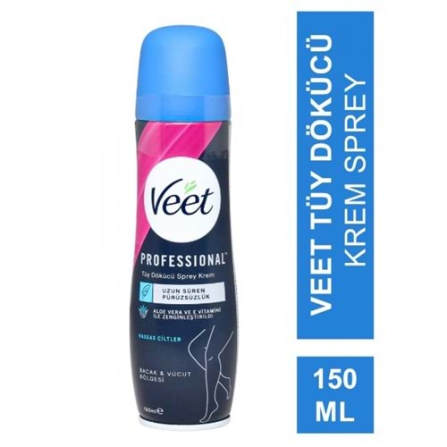 VEET TÜY DÖKÜCÜ KREM SPREY HASSAS CİLTLER 150 ML