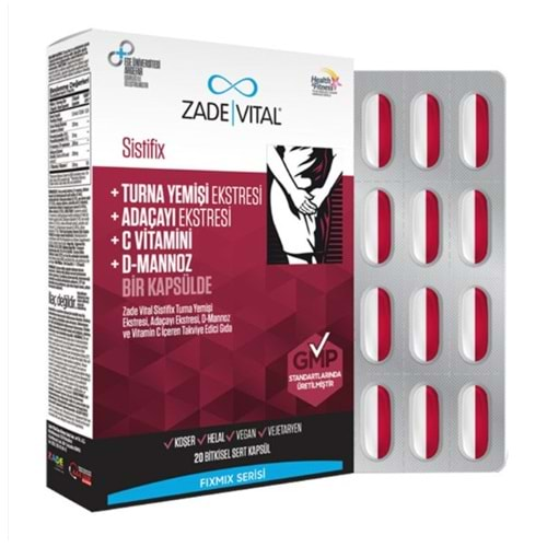 ZADE VİTAL SİSTİFİX TURNA YEMİŞİ 20 KAPSÜL