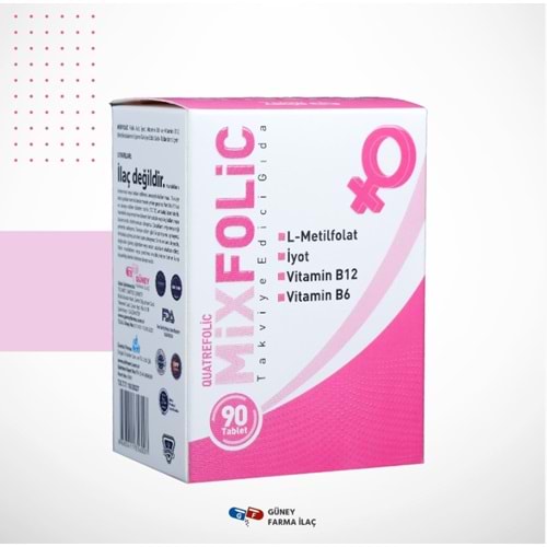 MİXFOLİC TAKVİYE EDİCİ GIDA 90 TABLET