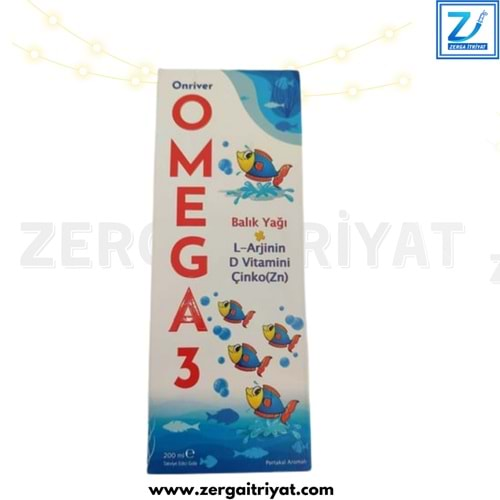 OMEGA 3 200 ML BALIK YAĞI (L-ARJİNİN D VİT ÇİNKO) ONRİVER