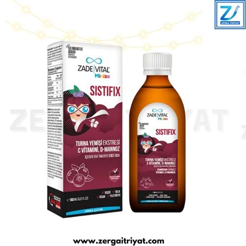 ZADE VİTAL MİNİZA SİSTİFİX ( TURNA YEMİŞİ EKSTRESİ & C VİT. & D VİT. ) 150 ML