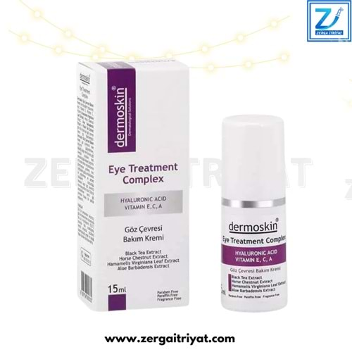 DERMOSKİN GÖZ ÇEVRESİ BAKIM KREMİ 15 ML EYE TREATMENT COMPLEX