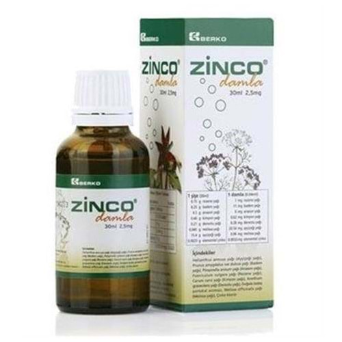 ZİNCO BİTKİSEL GAZ GİDERİCİ DAMLA 30 ML