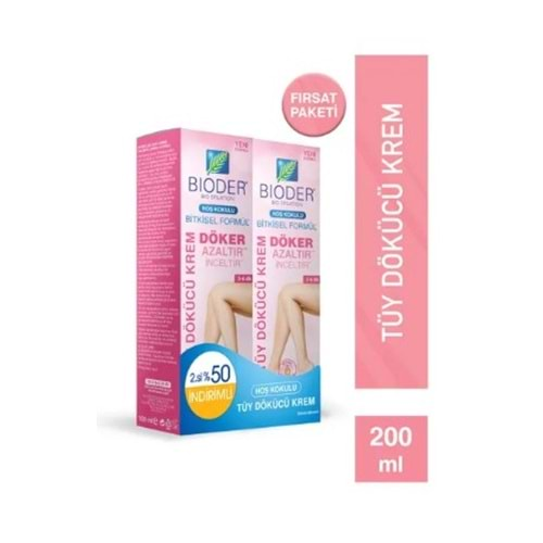 BİODER TÜY DÖKÜCÜ KREM 100 ML 2 Lİ PAKET