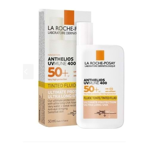 LA ROCHE POSAY ANTHELIOS UVMUNE 400 SPF 50+SHAKA FLUIDE TINTED GÜNEŞ KREMİ ( HASSAS CİLTLER İÇİN )