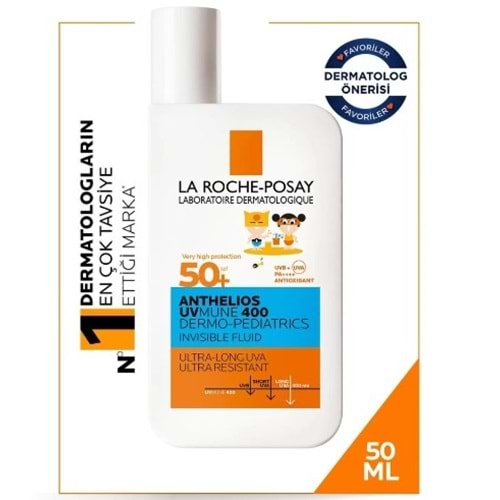 LA ROCHE POSAY ANTHELİOS DERMO PEDİATRİC INVİSİBLE FLUİD SPF 50+ 50 ML