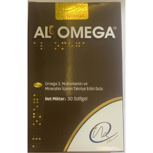 ALOMEGA OMEGA3 MULTİVİTAMİN & MİNERALLER İÇEREN 30 SOFTGEL KAPSÜL