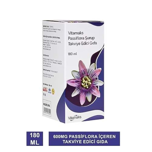 VİTAMAKS PASSİFLORA ŞURUP 180 ML