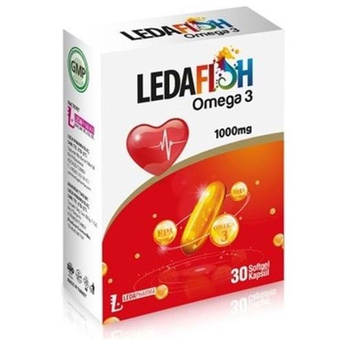 LEDAFİSH OMEGA-3 30 SOFTGEL BALIK YAĞI KAPS