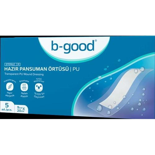 B-GOOD HAZIR YARA ÖRTÜSÜ ( SEZARYEN BANDI) 9*20 CM TEKLİ