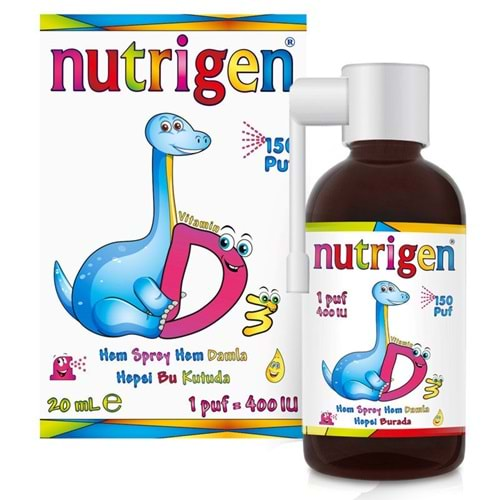 NUTRİGEN D VİTAMİNİ 400 IU SPREY-DAMLA 20 ML