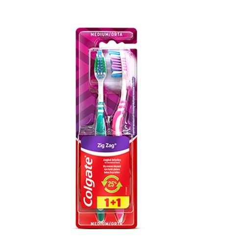 COLGATE ZİGZAG ORTA DİŞ FIRÇASI 1+1 ( İKİLİ )