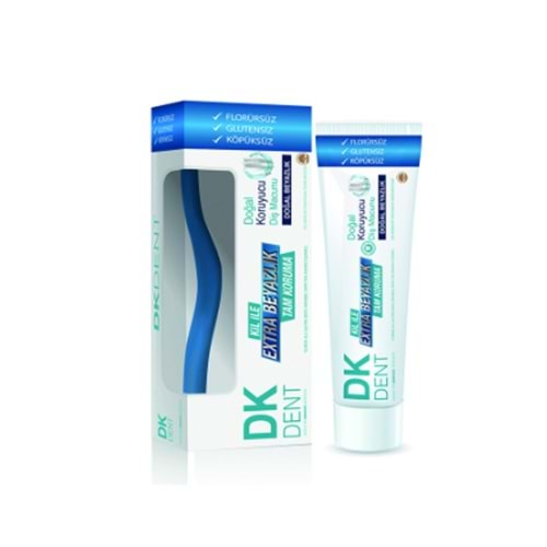 DK DENT DİŞ MACUNU 75ML+ FIRÇA KİL İLE EXTRA BEYAZLIK TAM KORUMA ( YETİŞKİN )