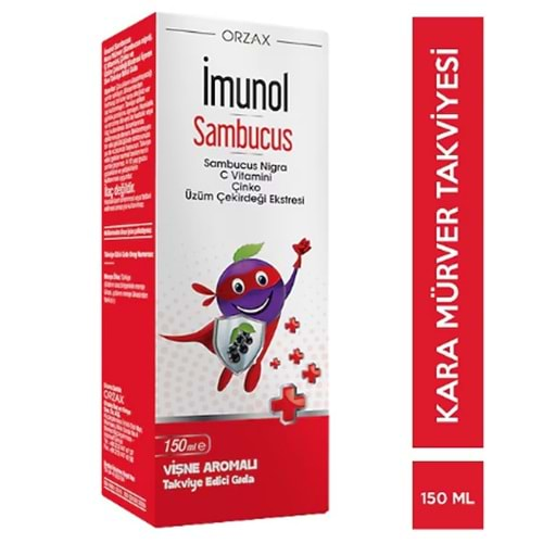 İMUNOL SAMBUCUS ŞURUP 150 ML ( VİŞNE AROMALI )