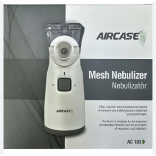 AIRCASE TAŞINABİLİR NEBULİZATÖR MESH AC 103 ( BUHAR MAKİNASI ) PİLLİ