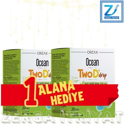 OCEAN TWO D DROP 30 ML 1 ALANA 1 HEDİYE