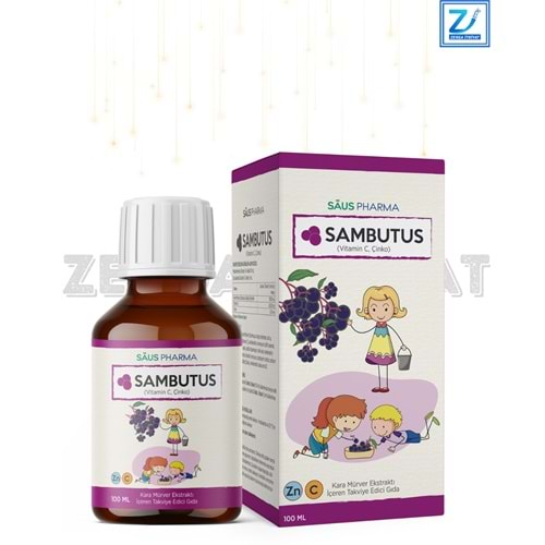 SAMBUTUS KARA MÜRVER & VİTAMİN C+ÇİNKO 100 ML ŞURUP