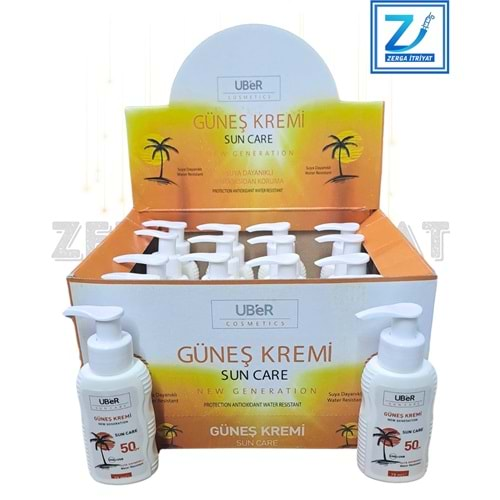 UBER GÜNEŞ KREMİ SPF50+ 12 Lİ STAND 75 ML